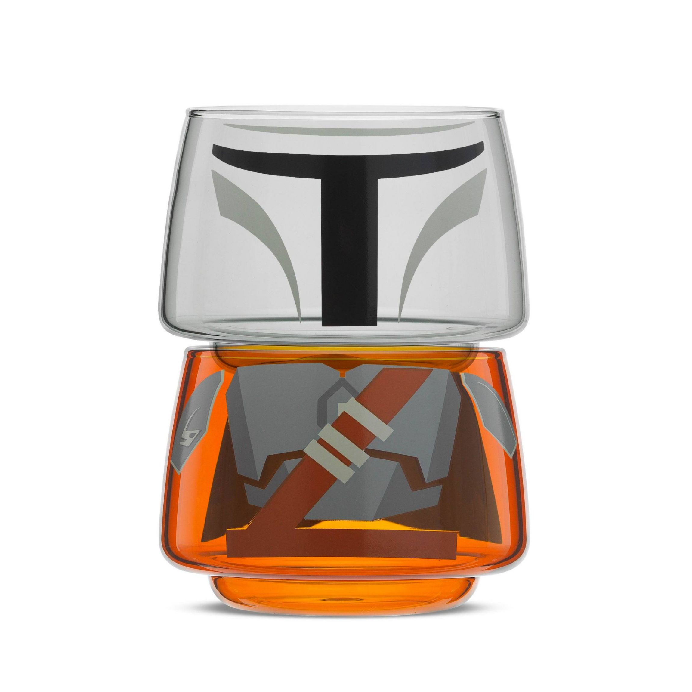 Mandalorian Character Collection Stackable Glasses (Set of 2)