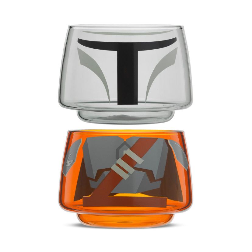 Mandalorian Character Collection Stackable Glasses (Set of 2)