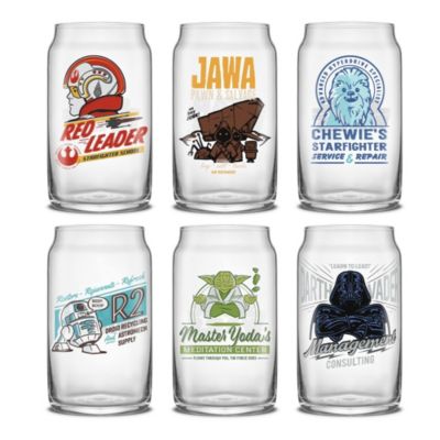 Star Wars Retro Vintage Tumbler Glasses (Set of 6)