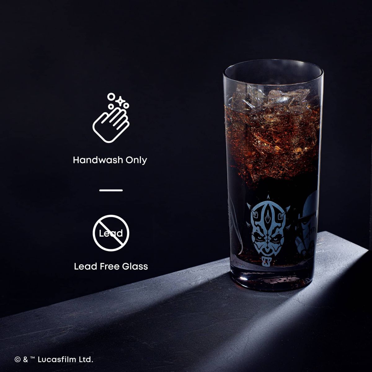 Star Wars Darkside Tall Drinking Glasses (Set of 4)