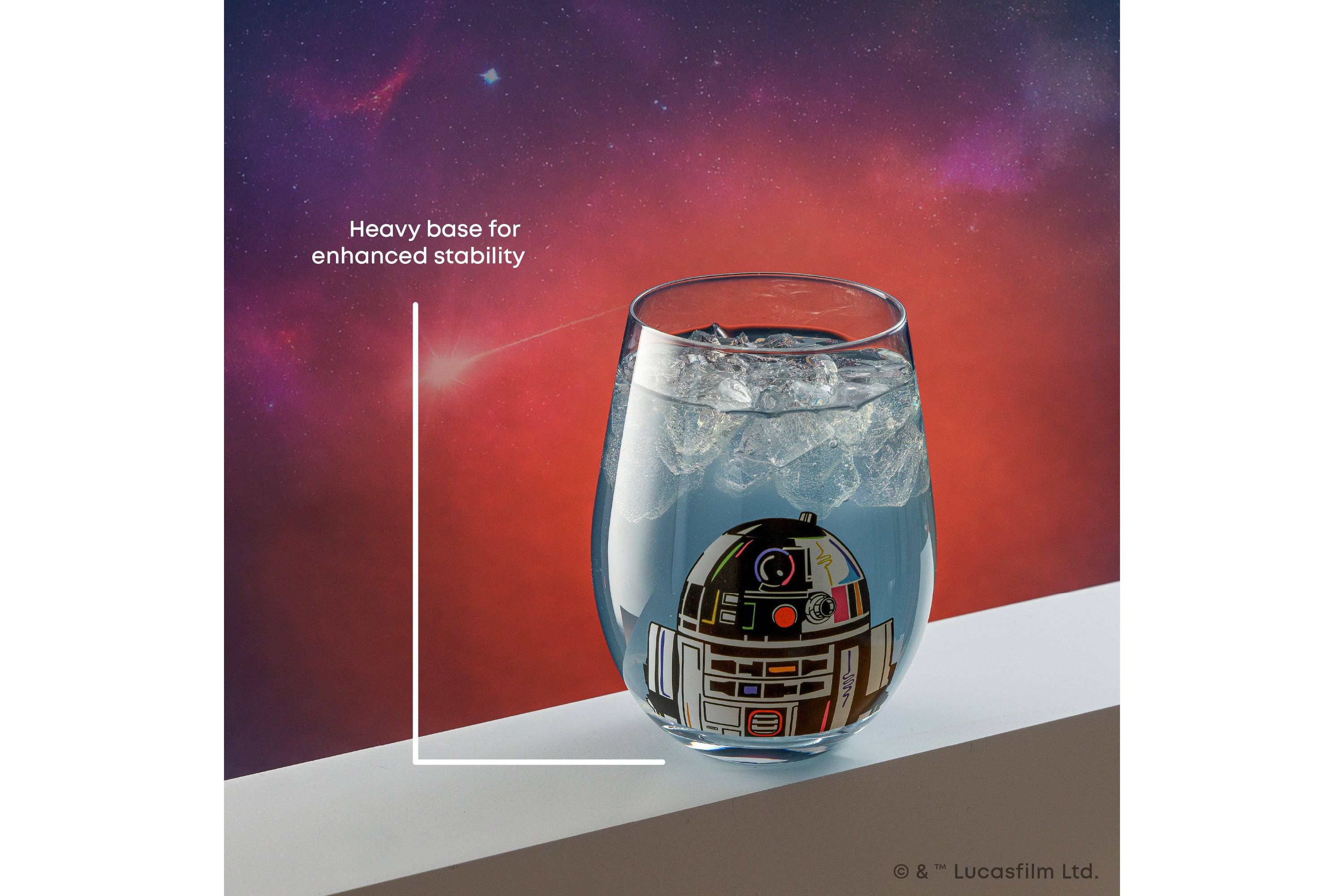 Star Wars Heros Clear Stemless Glasses (Set of 4)