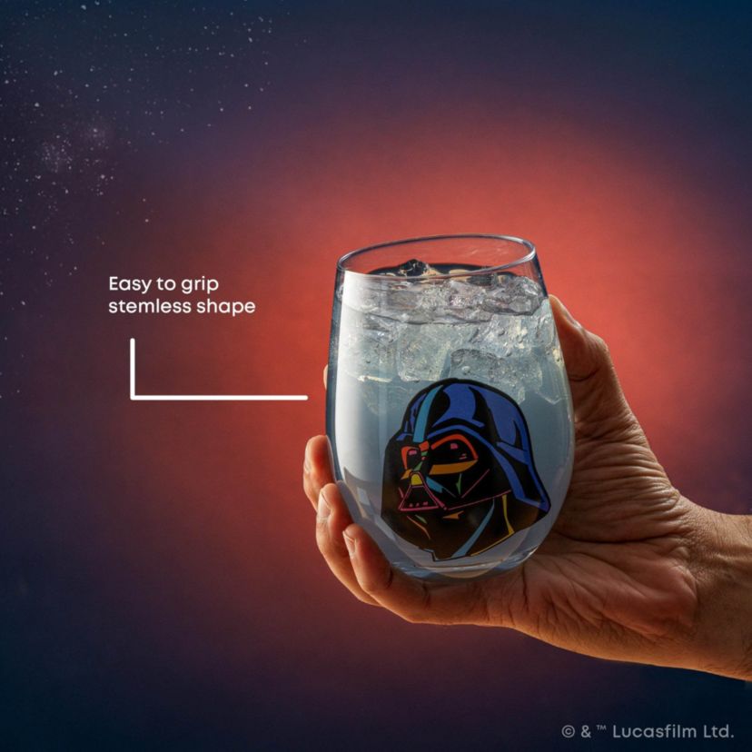 Star Wars Heros Clear Stemless Glasses (Set of 4)