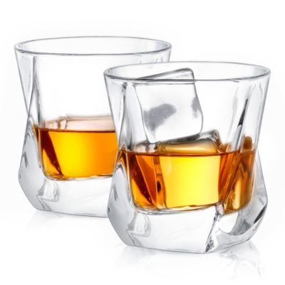 JoyJolt Aurora Whiskey Glasses (Set of 4)