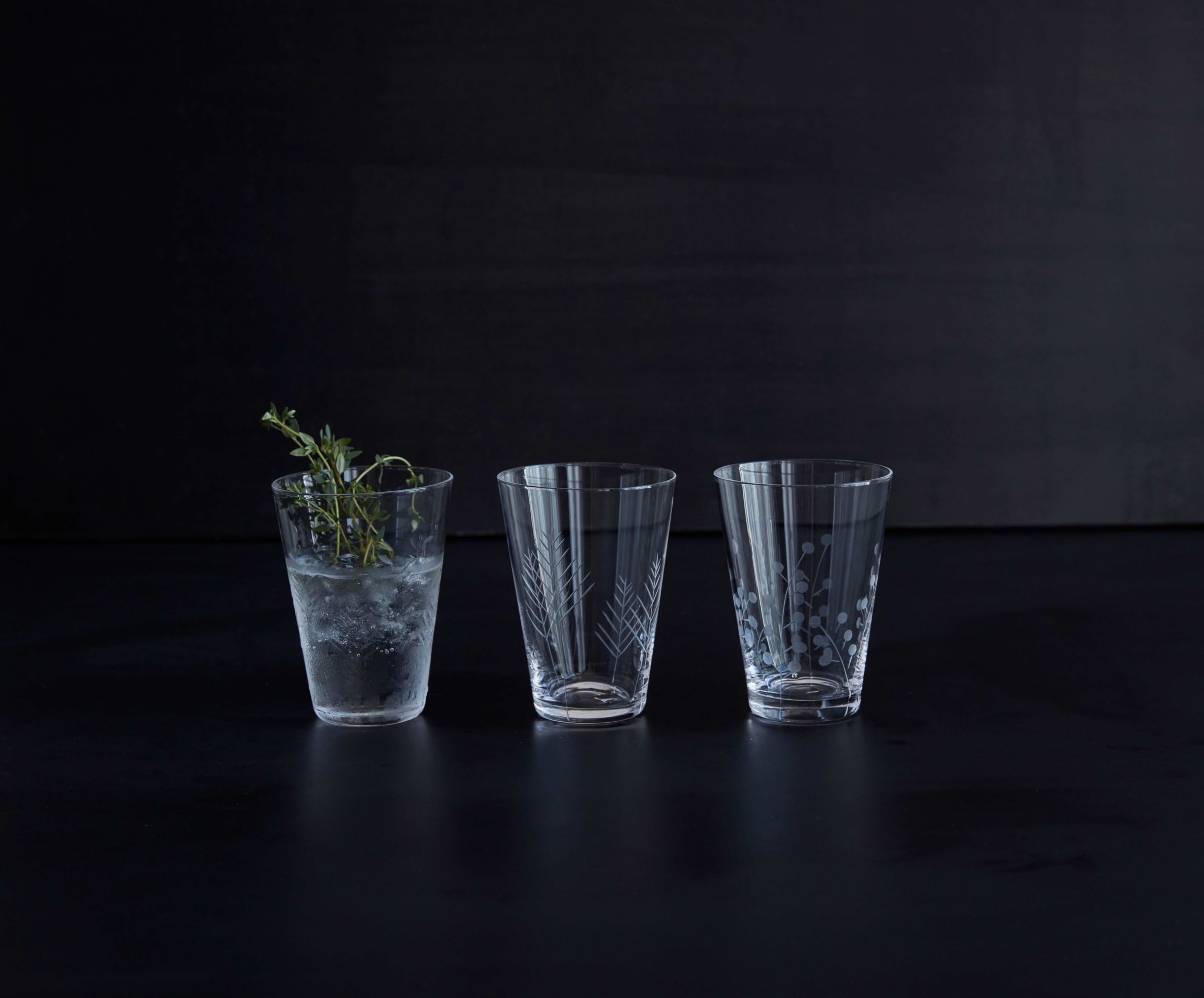 Sienna Collection Etched Glassware, Set of 6