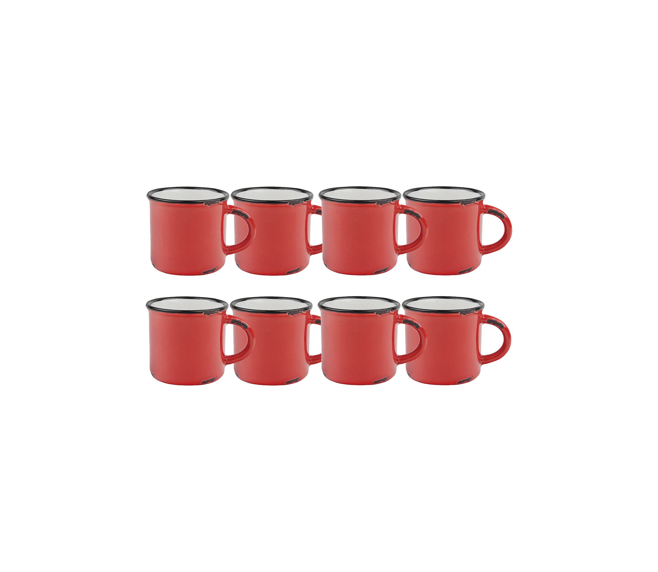Tinware Collection Espresso Cups, Set of 8