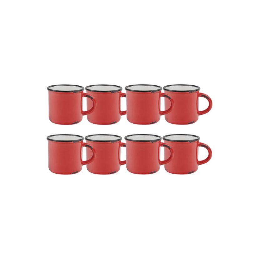Tinware Collection Espresso Cups, Set of 8