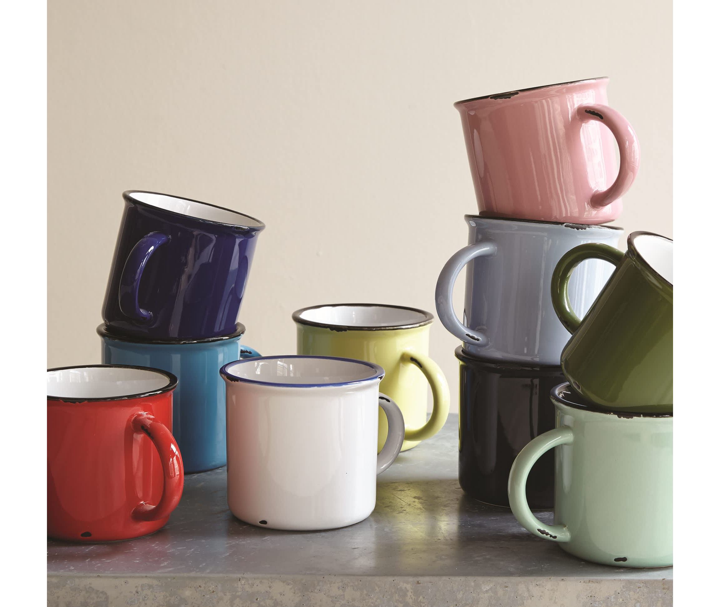 Tinware Collection Espresso Cups, Set of 8