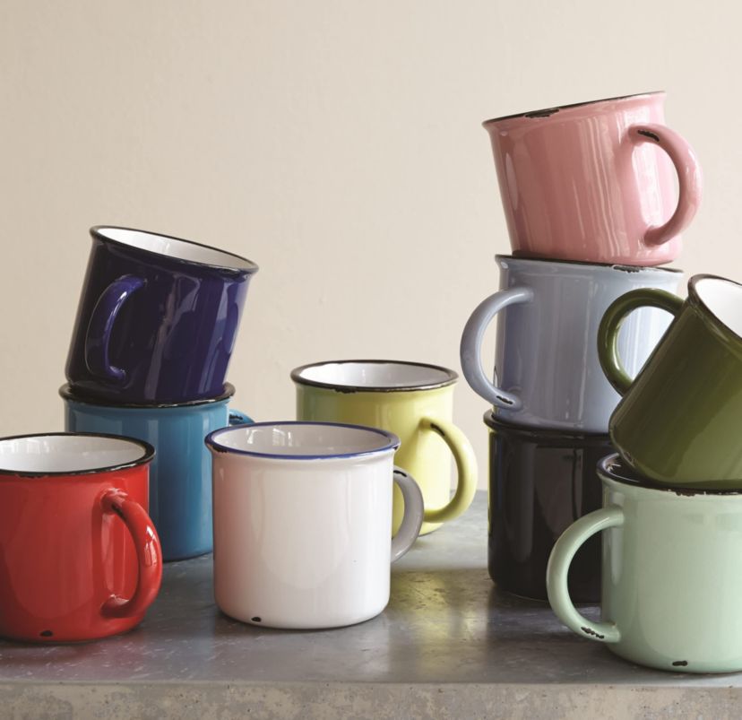 Tinware Collection Espresso Cups, Set of 8
