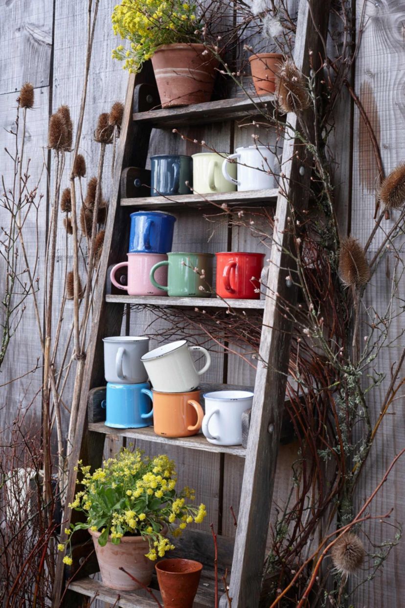 Tinware Collection Mugs, Set of 4