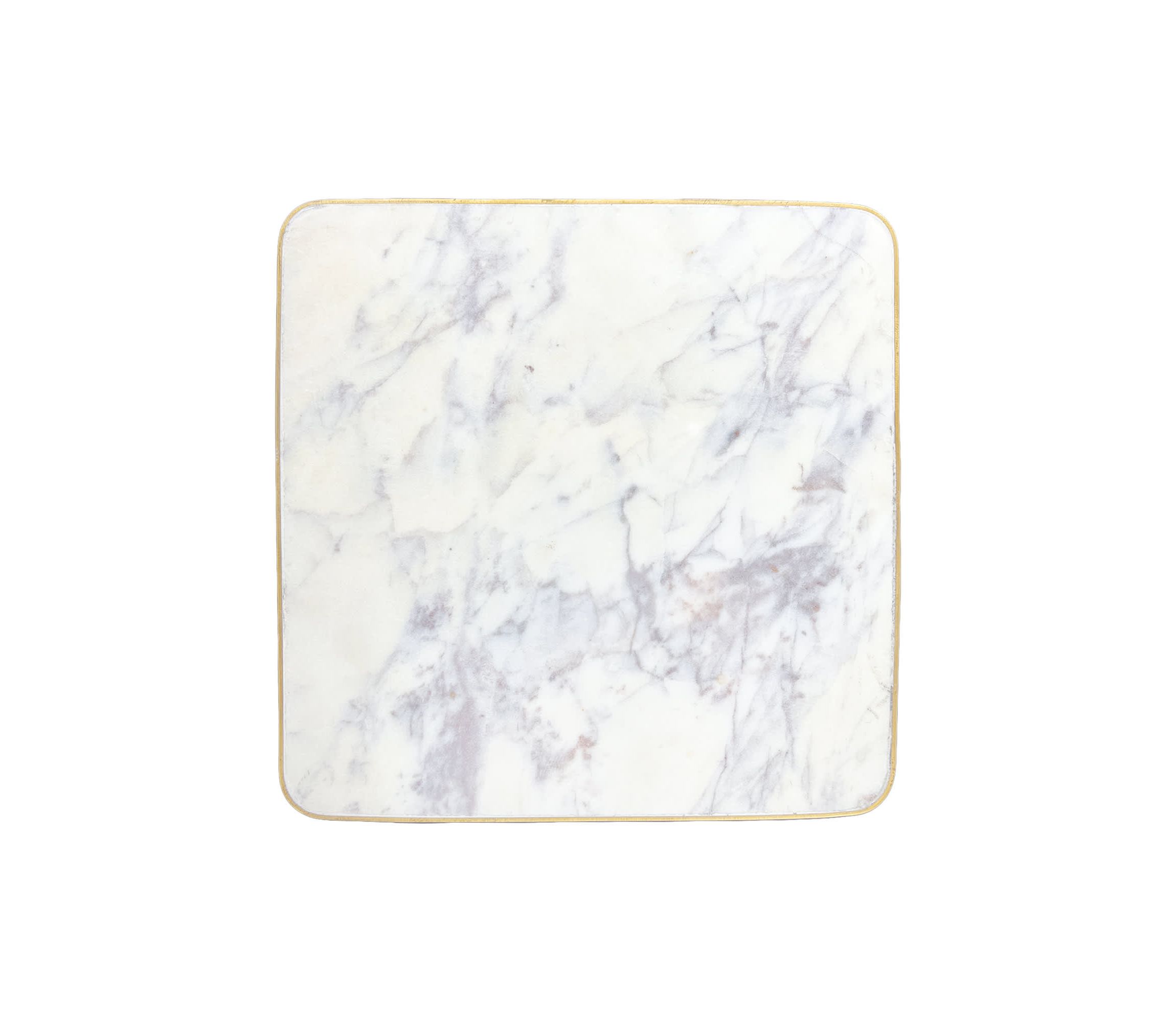Verona Collection Square Marble Chargers, Set of 2