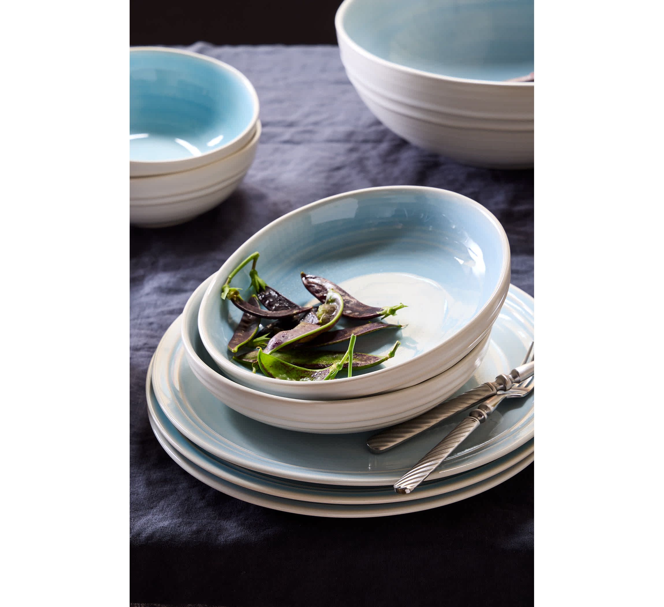 Lines Collection Pasta Bowls, Set of 4