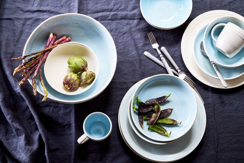 Lines Collection Dinner Plates, Set of 4