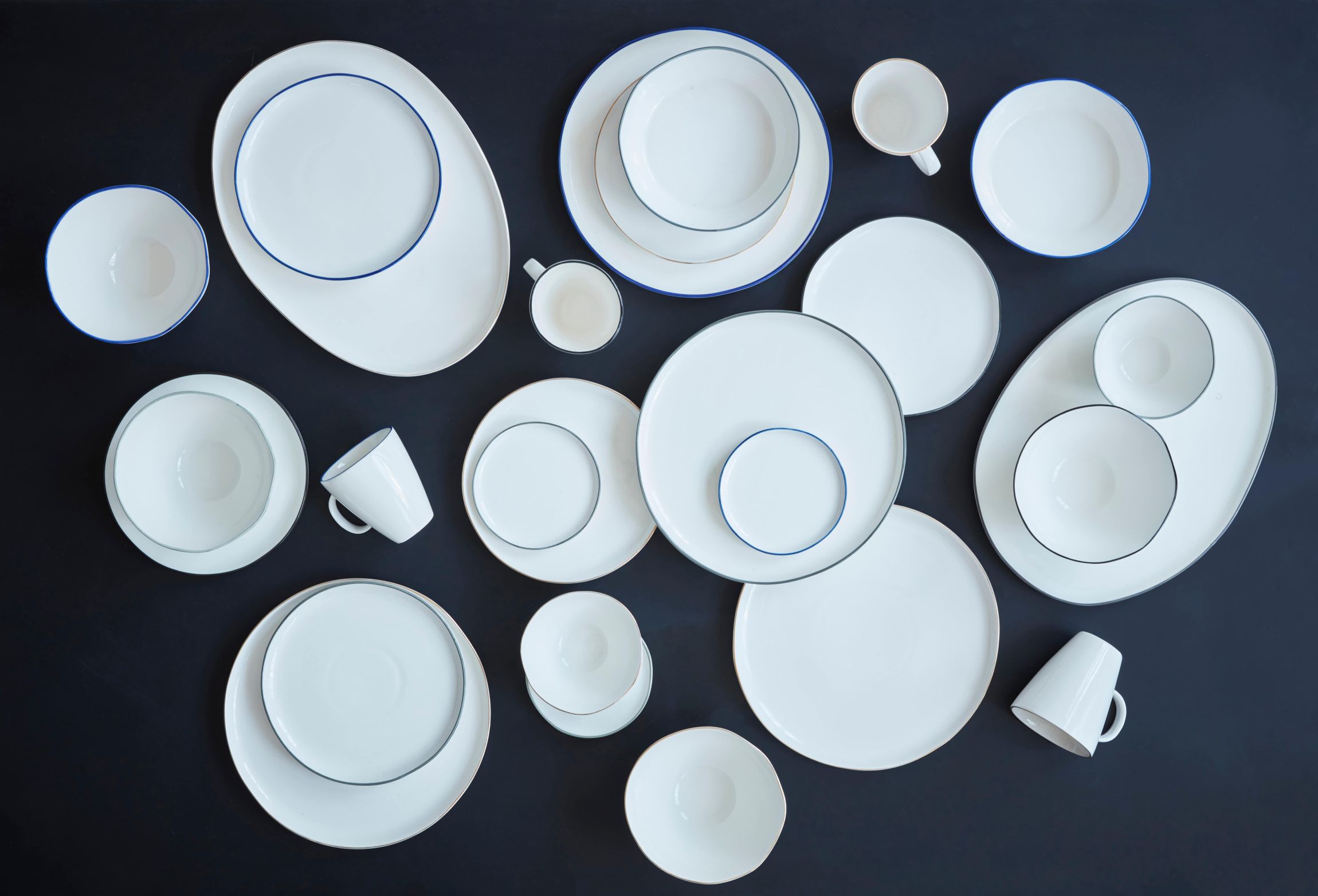 Abbesses Collection Platters, Set of 2