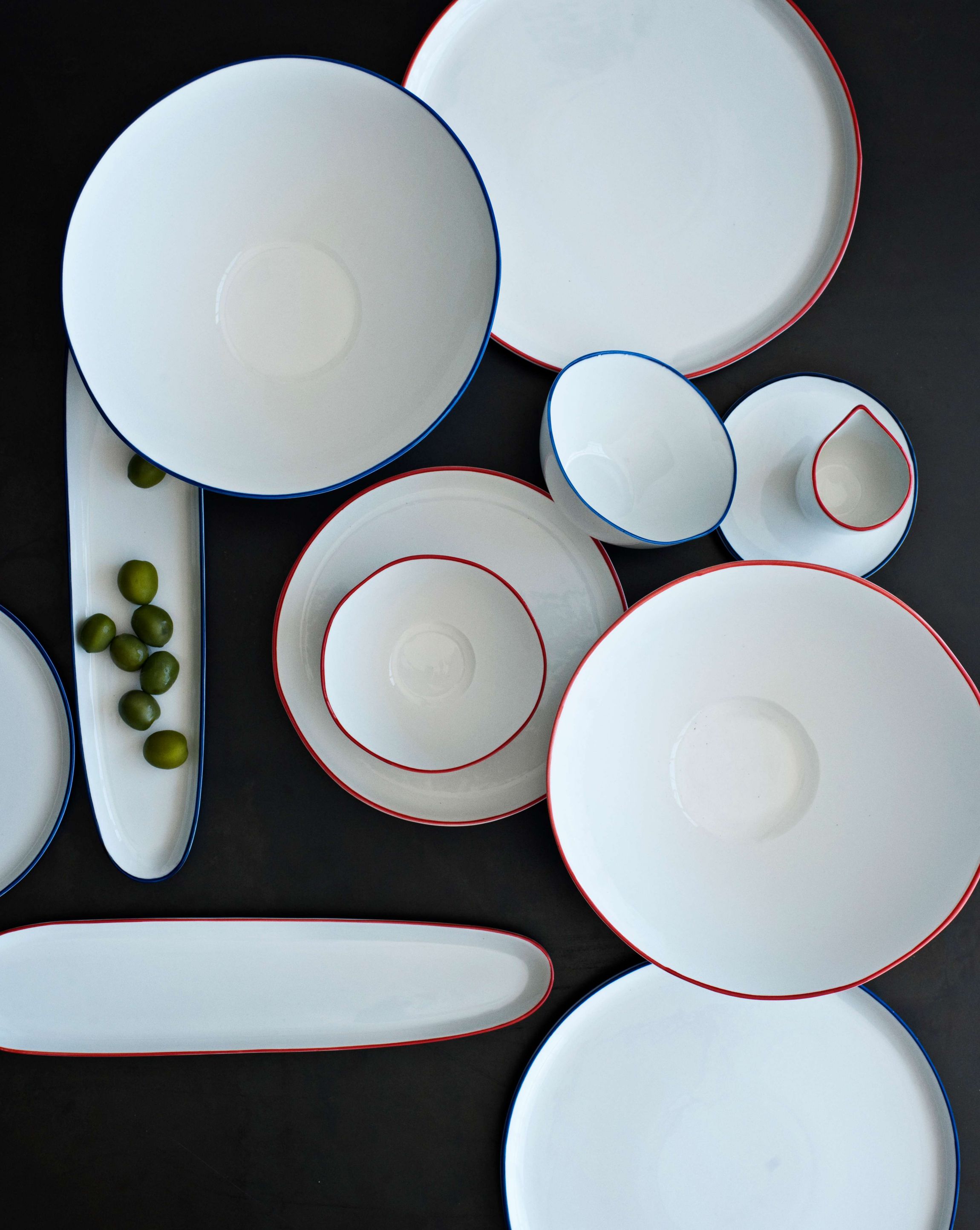 Abbesses Collection Platters, Set of 2