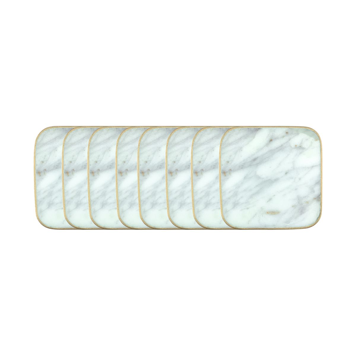 Verona Collection Marble Coasters, Set of 8
