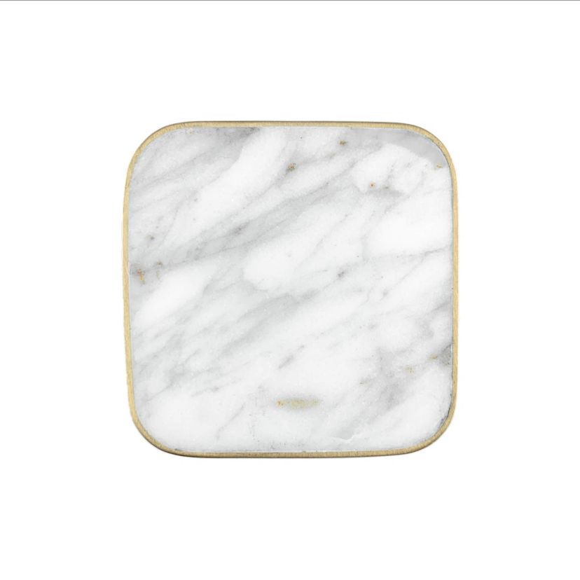 Verona Collection Marble Coasters, Set of 8