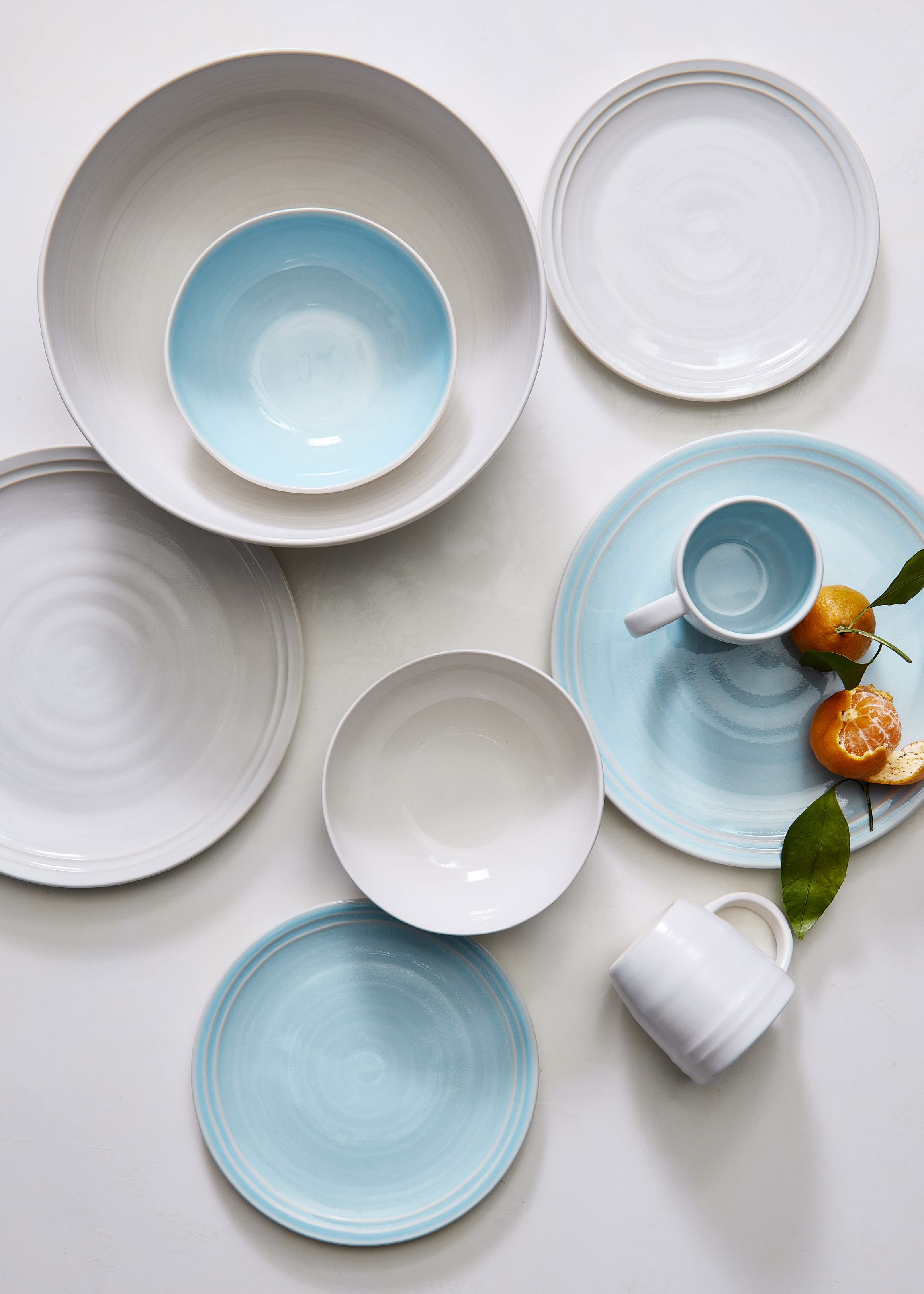Lines Collection Salad Plates, Set of 4