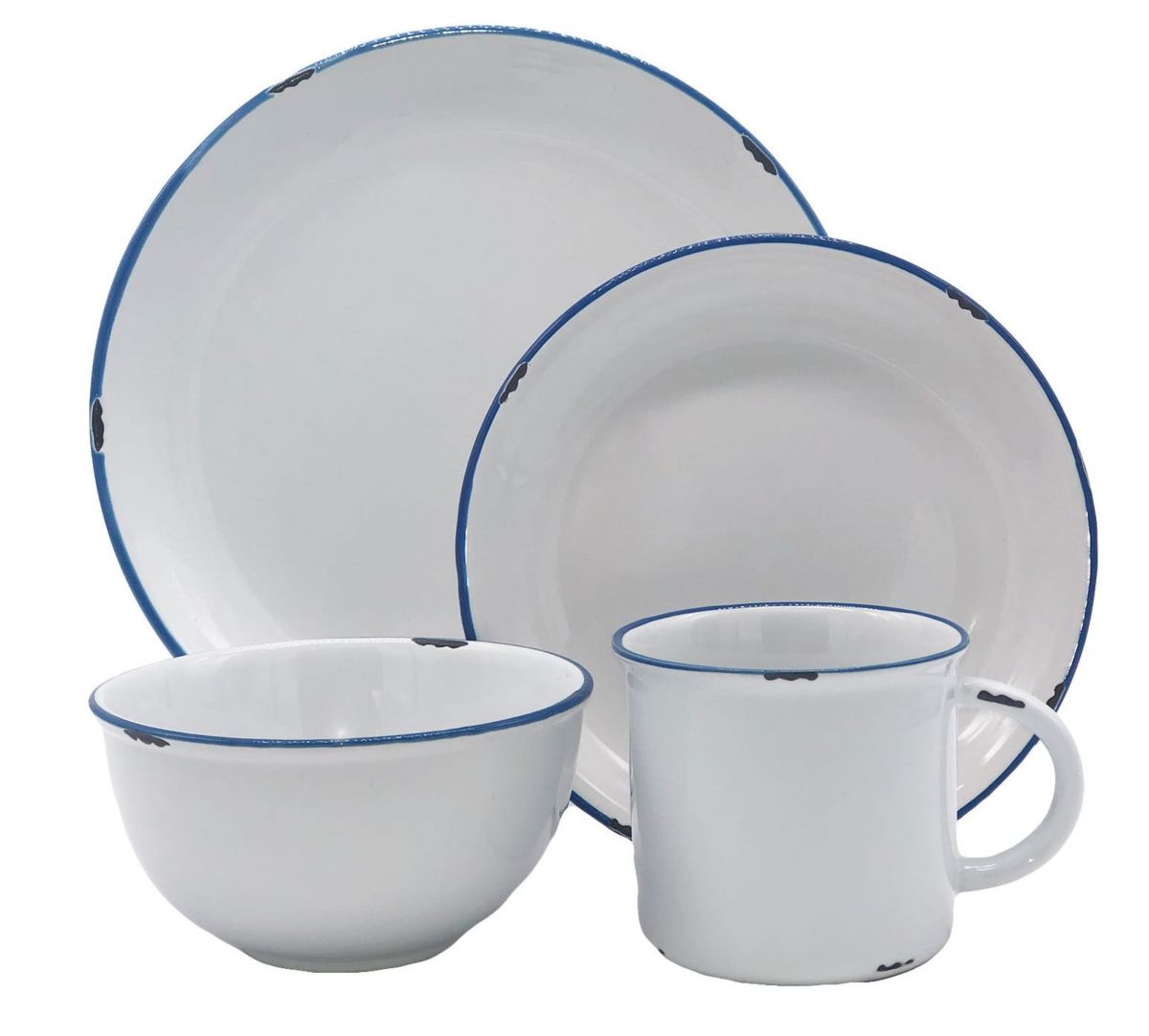Tinware Collection 4-Piece Place Setting, Service for 1