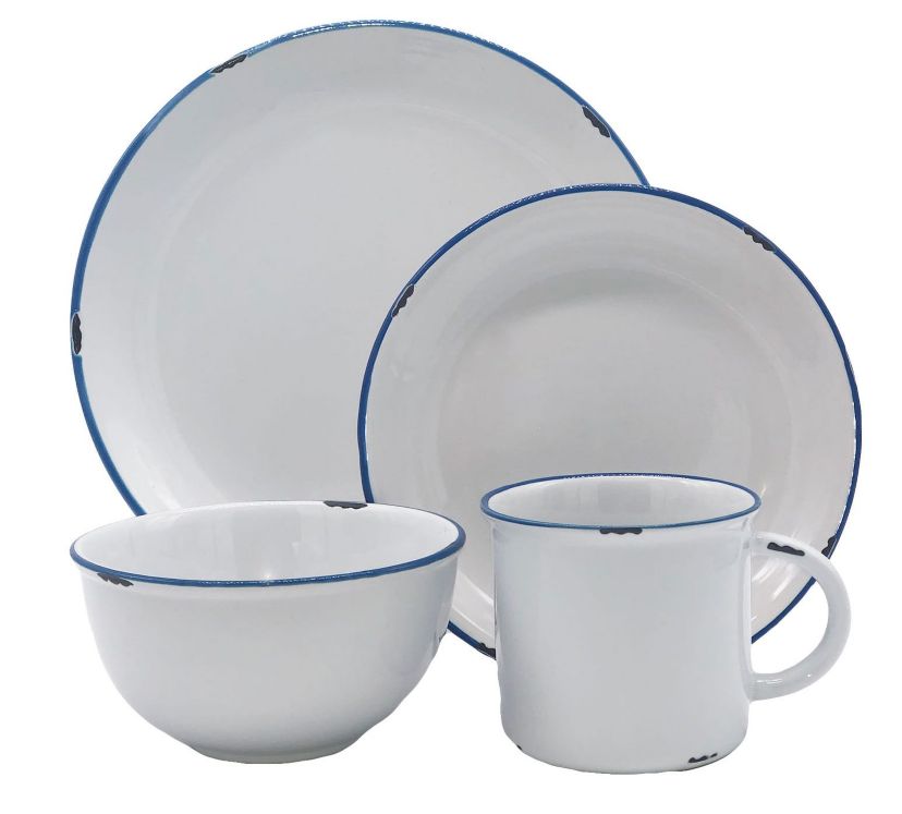 Tinware Collection 4-Piece Place Setting, Service for 1