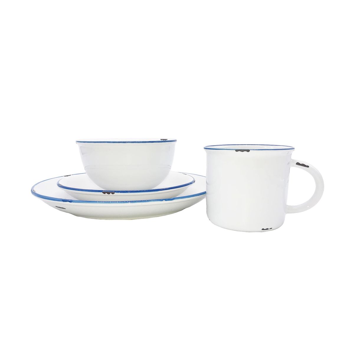 Tinware Collection 4-Piece Place Setting, Service for 1