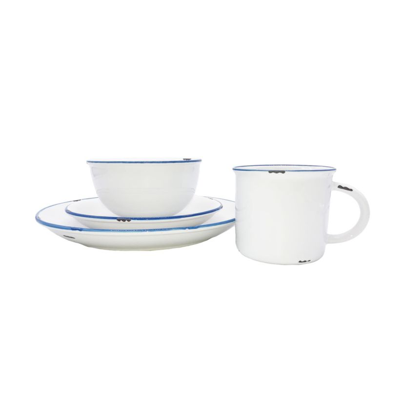 Tinware Collection 4-Piece Place Setting, Service for 1