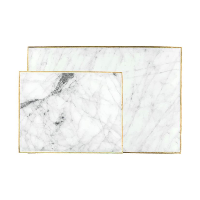 Verona Collection 3-Piece Marble Cheeseboard Set