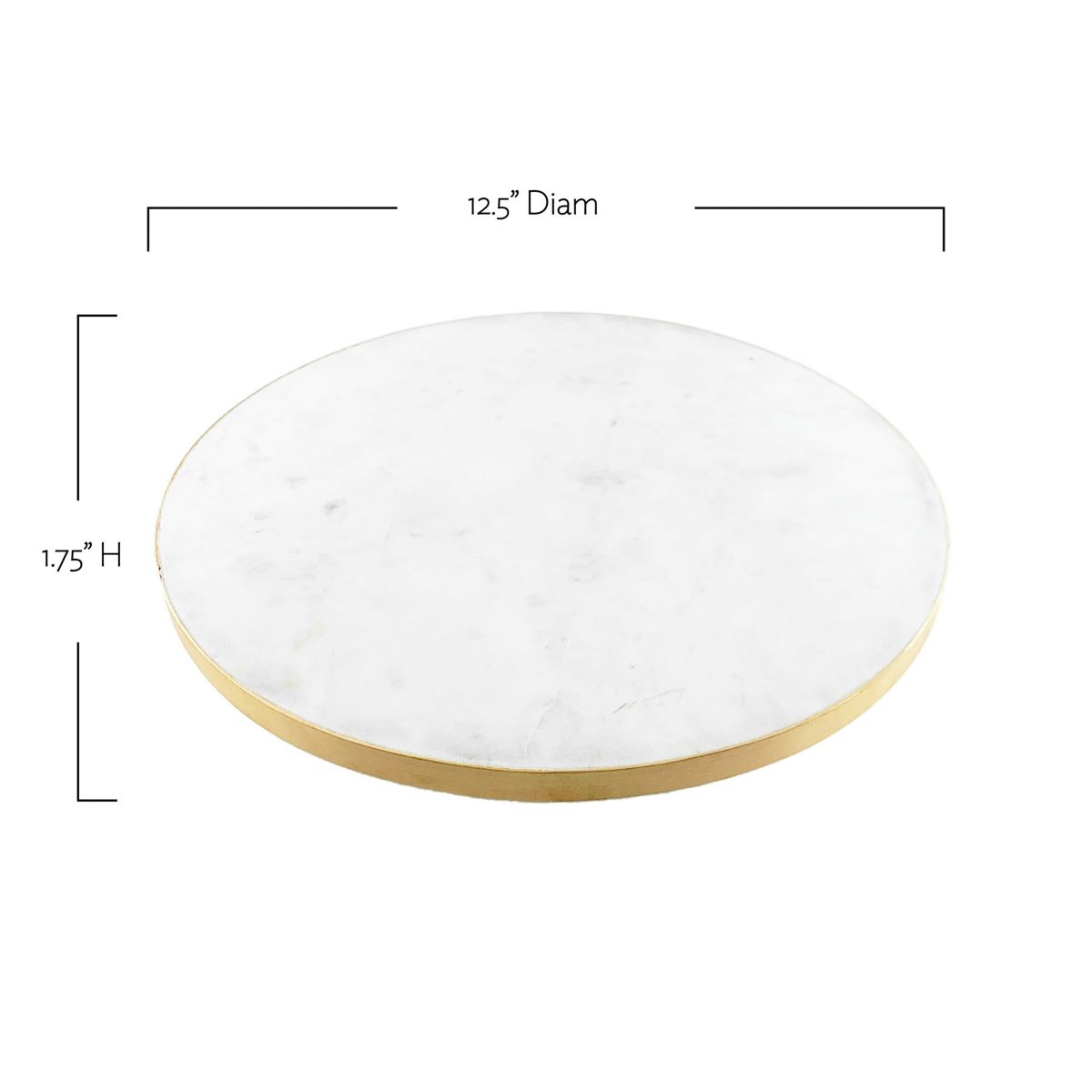 Verona Collection Marble Lazy Susan