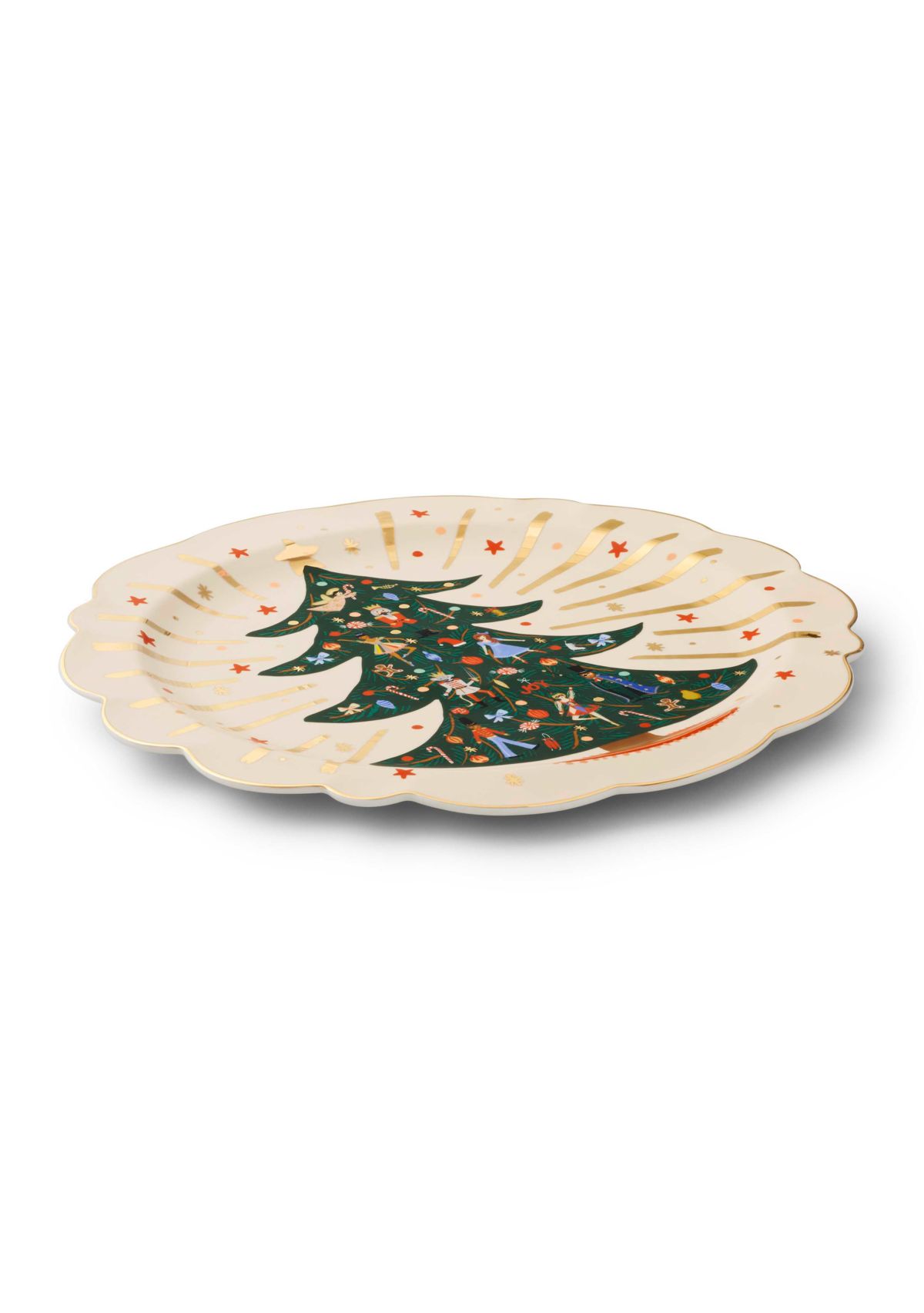 Nutcracker Round Porcelain Serving Platter