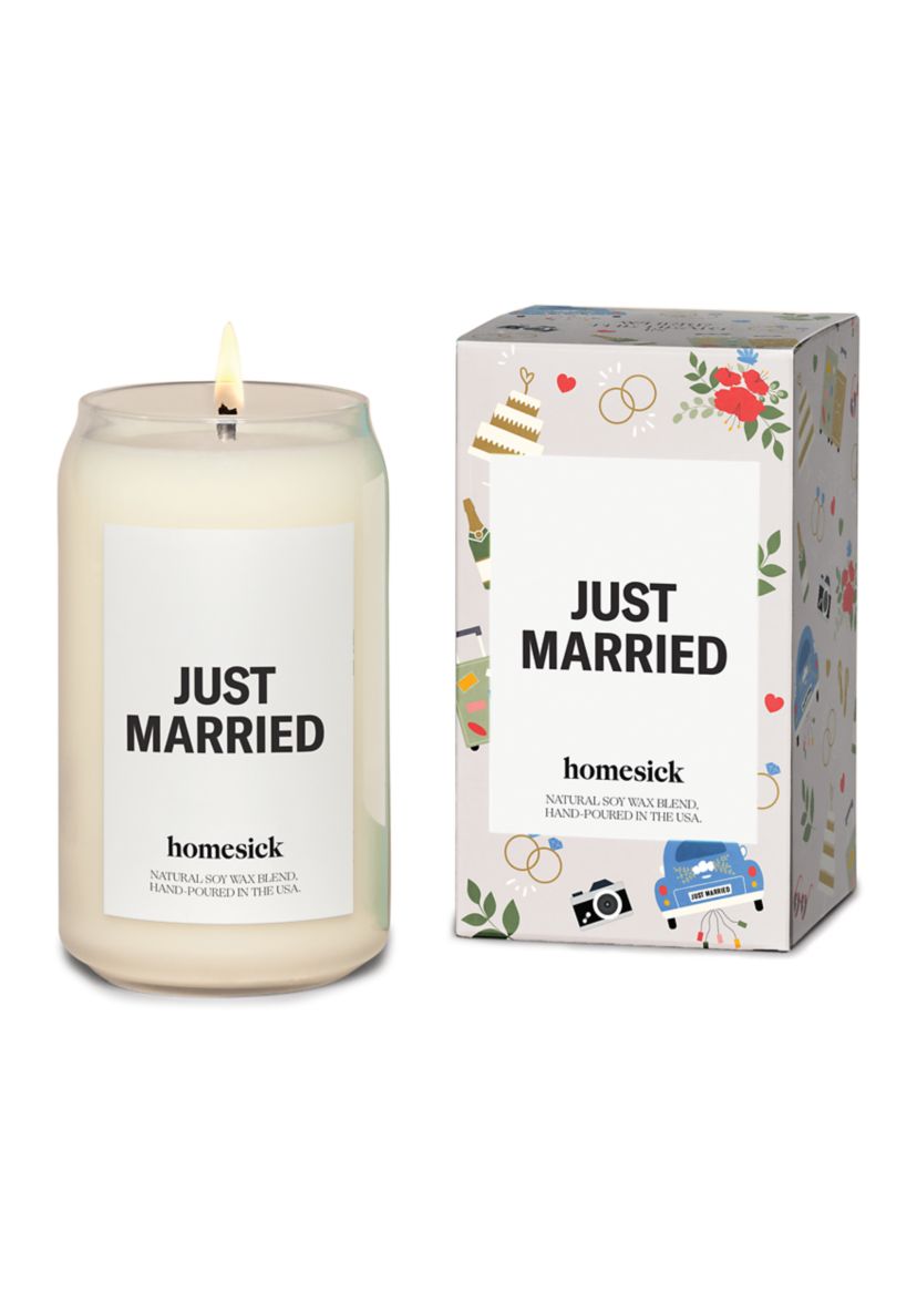 Just Married Candle