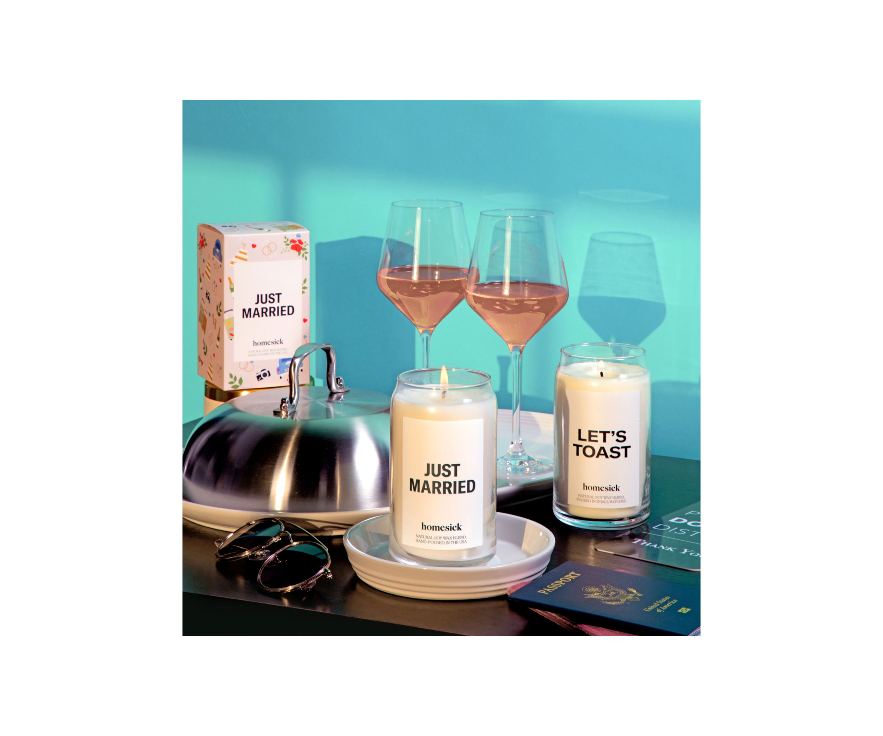 Just Married Candle