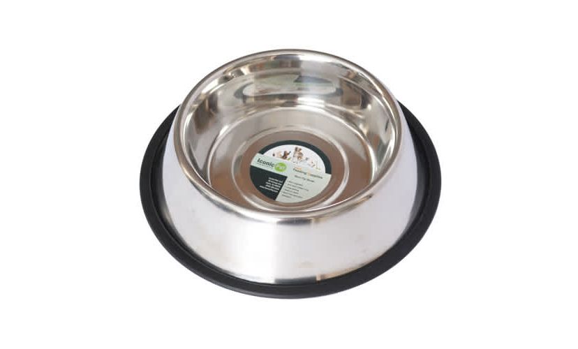 2 Pack Stainless Steel Non-Skid Pet Bowl for Dog or Cat - 24 oz - 3 cup