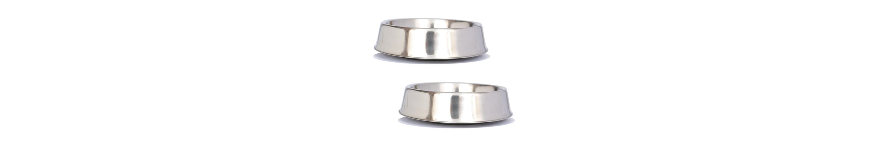 2 Pack Anti Ant Stainless Steel Non Skid Pet Bowl for Dog or Cat - 64 oz - 8 cup