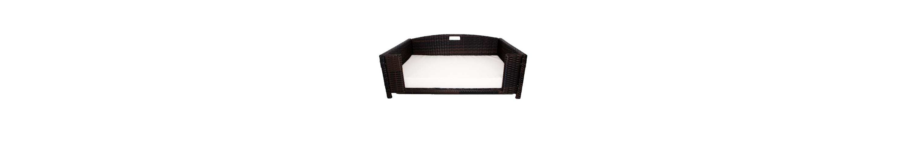 Rattan Rectangular Pet Sofa - Large