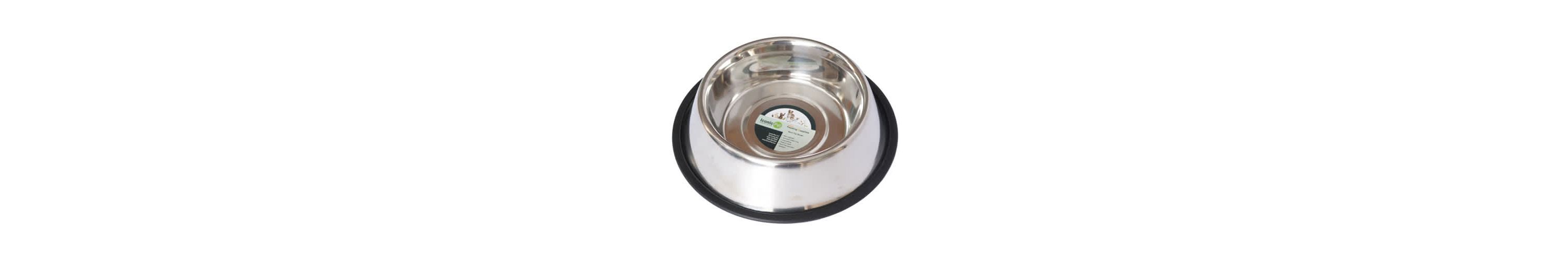 Stainless Steel Non-Skid Pet Bowl for Dog or Cat - 96 oz - 12 cup