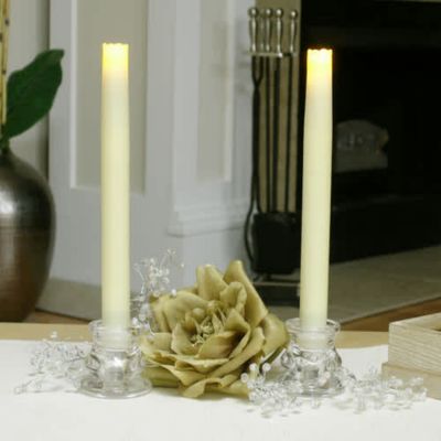 Flipo Taper Wax Candle, Ivory, 9