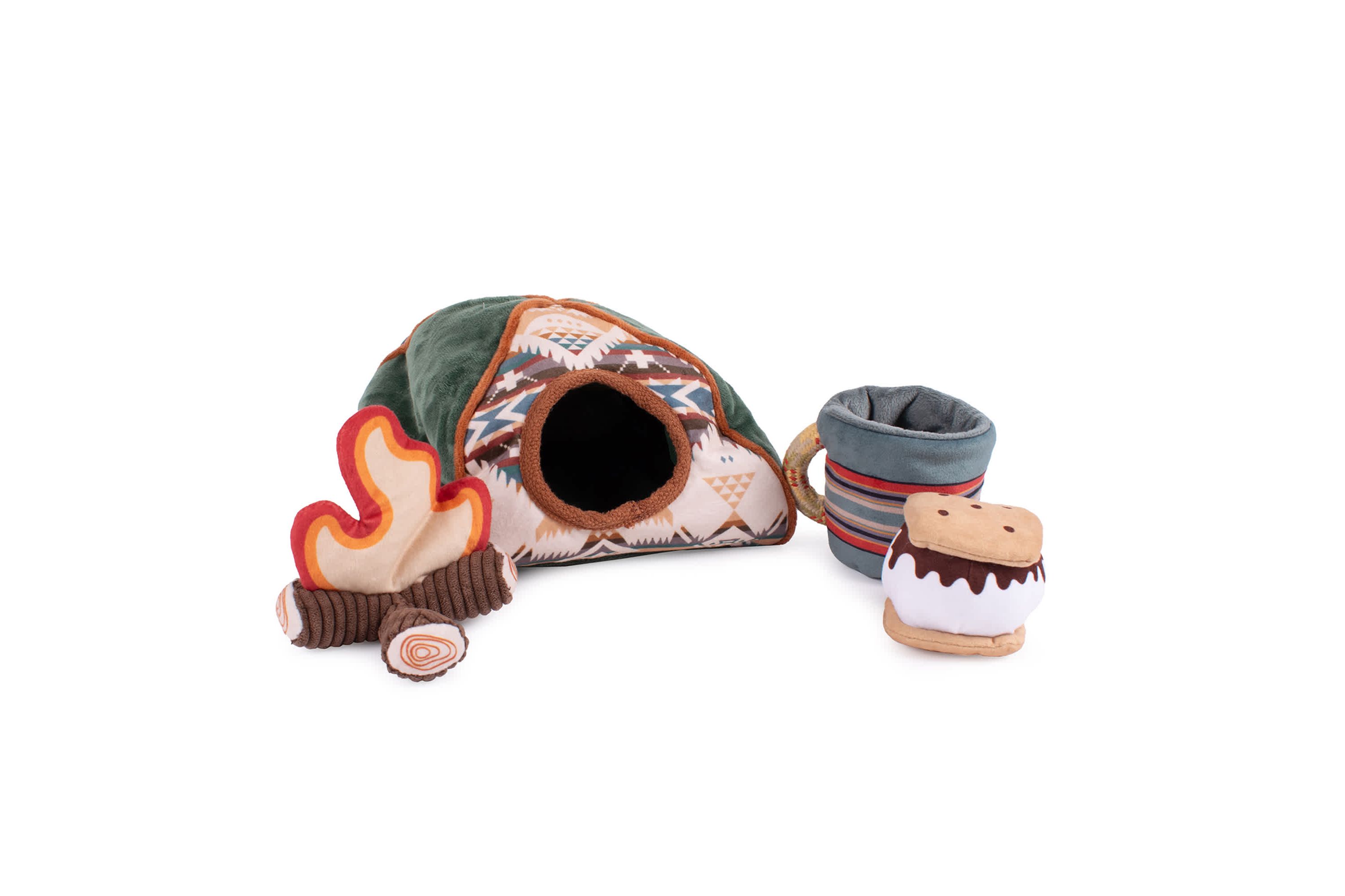 Pendleton Camp Discovery Tent Set Dog Toy