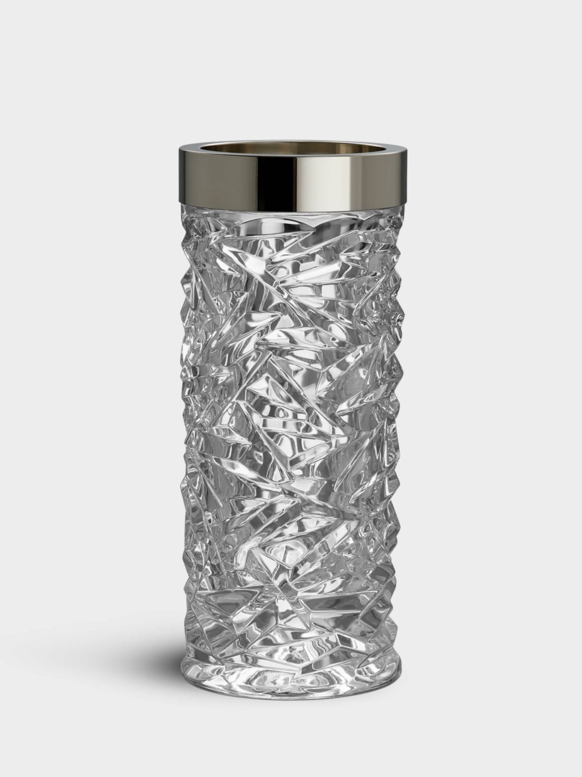 CARAT VASE SILVERRIM