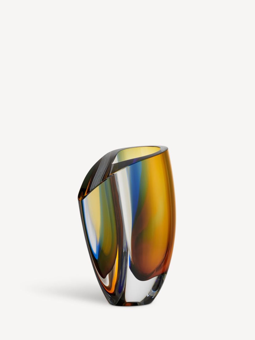 Mirage Vase Blue/Amber Large