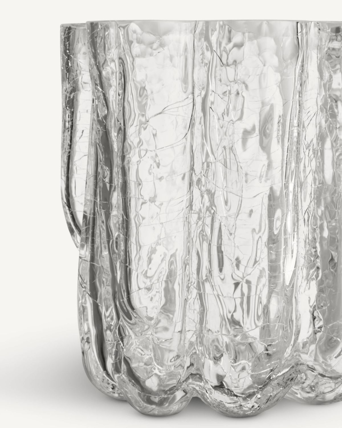 CRACKLE VASE CLEAR SMALL