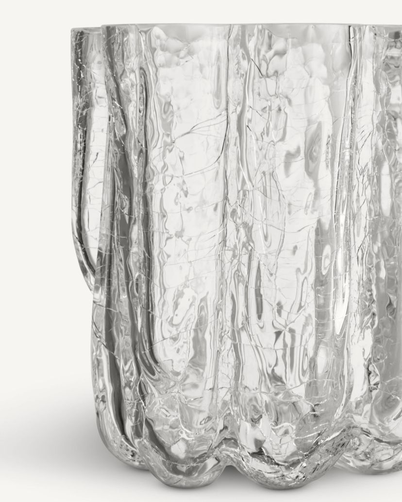 CRACKLE VASE CLEAR SMALL