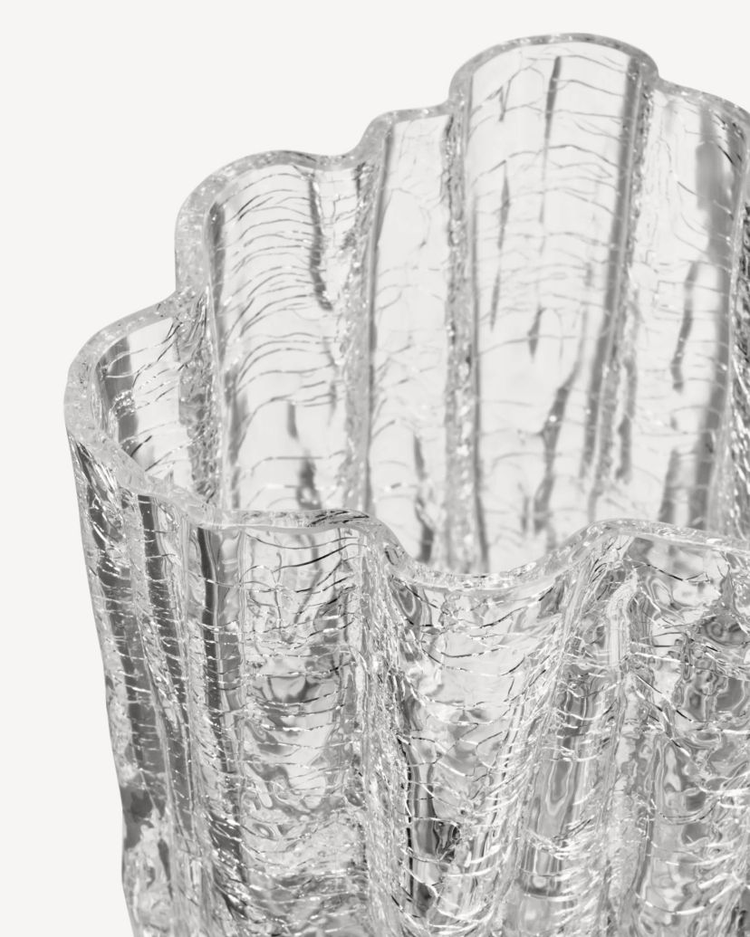 CRACKLE VASE CLEAR SMALL