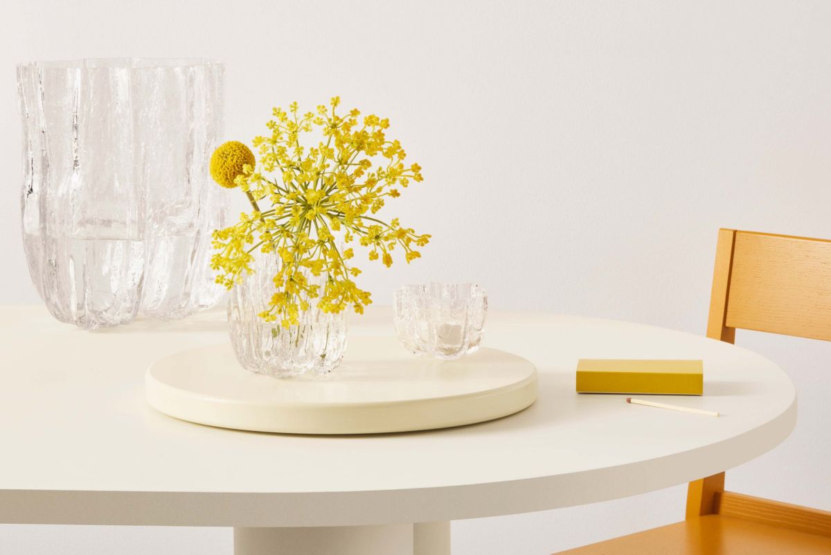 CRACKLE VASE CLEAR SMALL