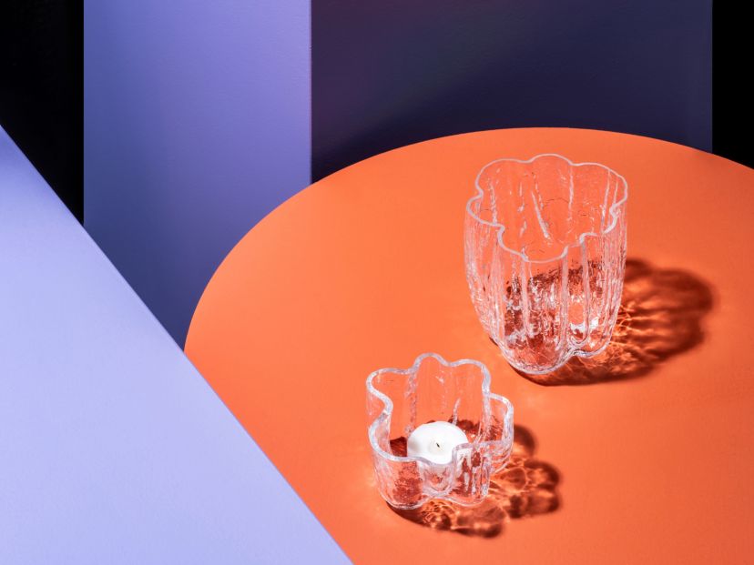 CRACKLE VASE CLEAR SMALL