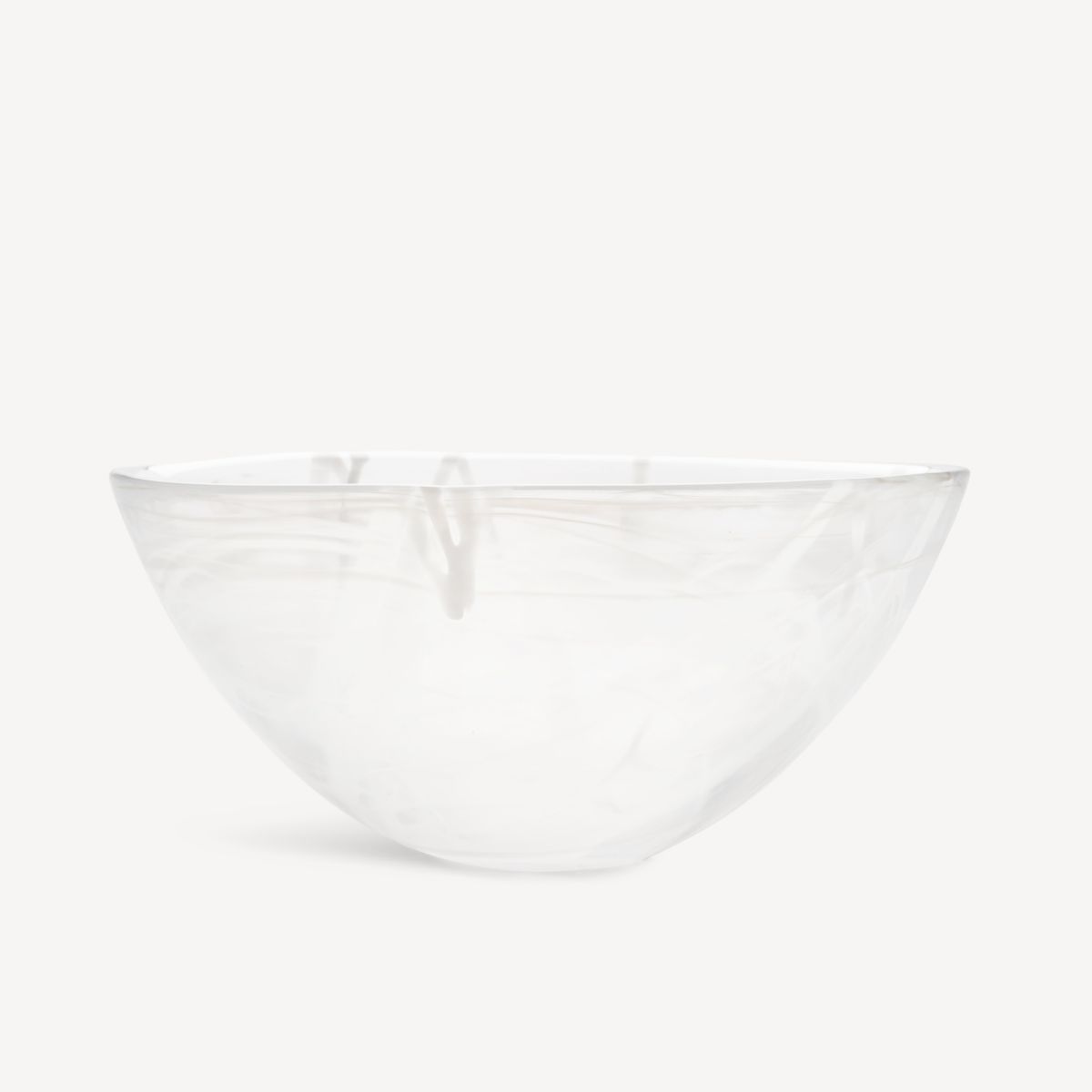 Contrast Bowl White/White Large