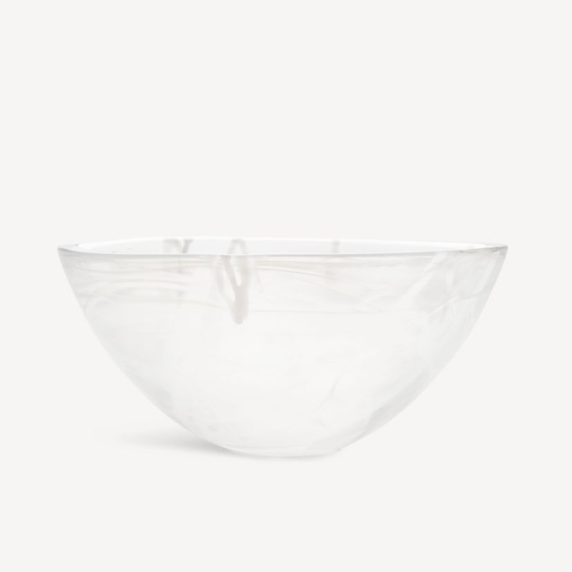 Contrast Bowl White/White Large