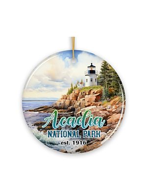 OrnamentallyYou Acadia National Park Scenic Christmas Ornament