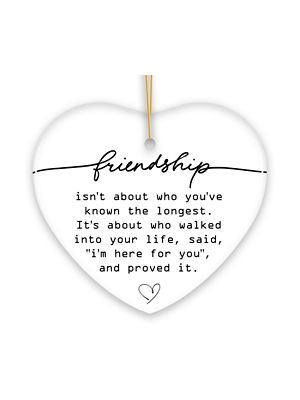 OrnamentallyYou Friends Are Here For You Quote Ornament