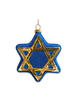 OrnamentallyYou Star of David Glass Holiday Ornament