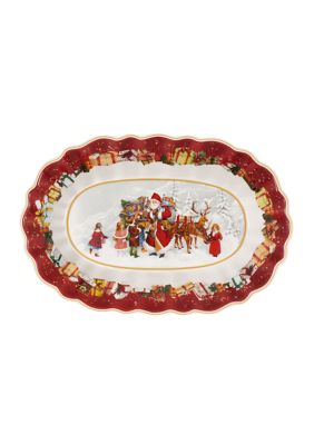 Villeroy & Boch Large Oval Bowl - Santa and Kids