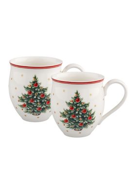 Villeroy & Boch Mug Set of 2, Christmas Tree